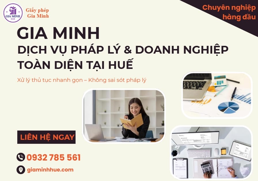 Thuê kế toán thuế tại Huế theo tháng theo quý