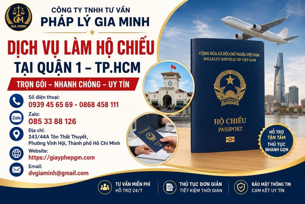 Dịch Vụ Làm Hộ Chiếu Tại Quận 1 TPHCM Trọn Gói