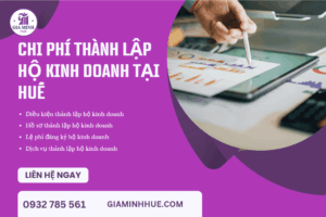Chi phí thành lập hộ kinh doanh tại Huế