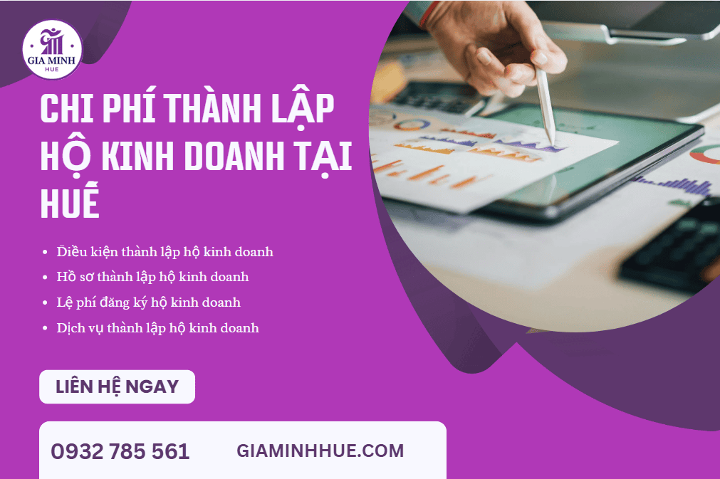 Chi phí thành lập hộ kinh doanh tại Huế