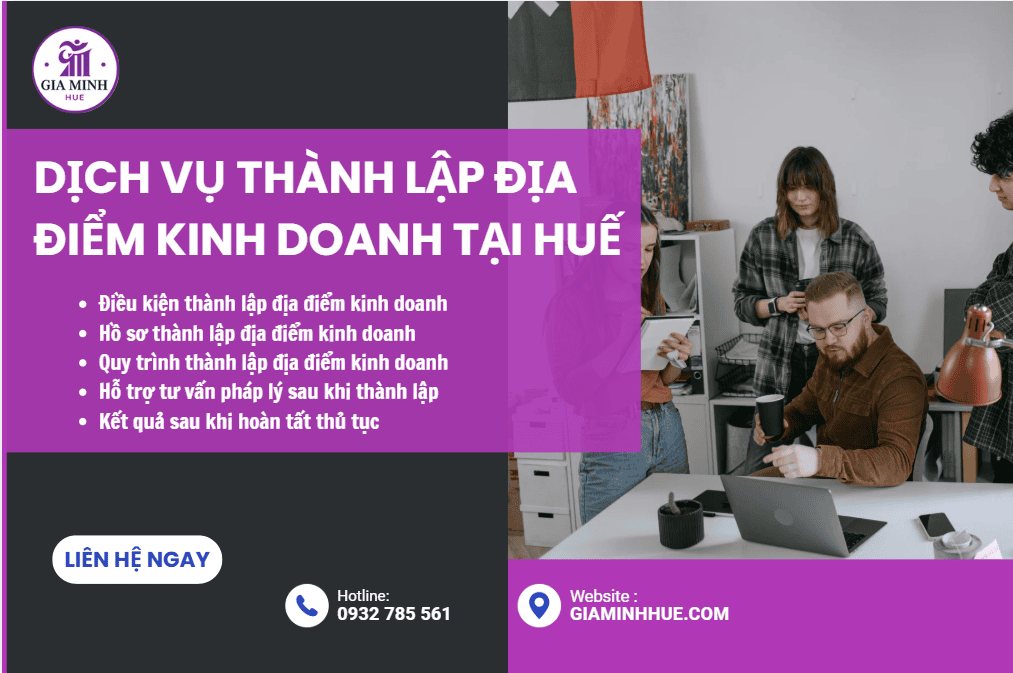 Hồ sơ đăng ký địa điểm kinh doanh tại Huế