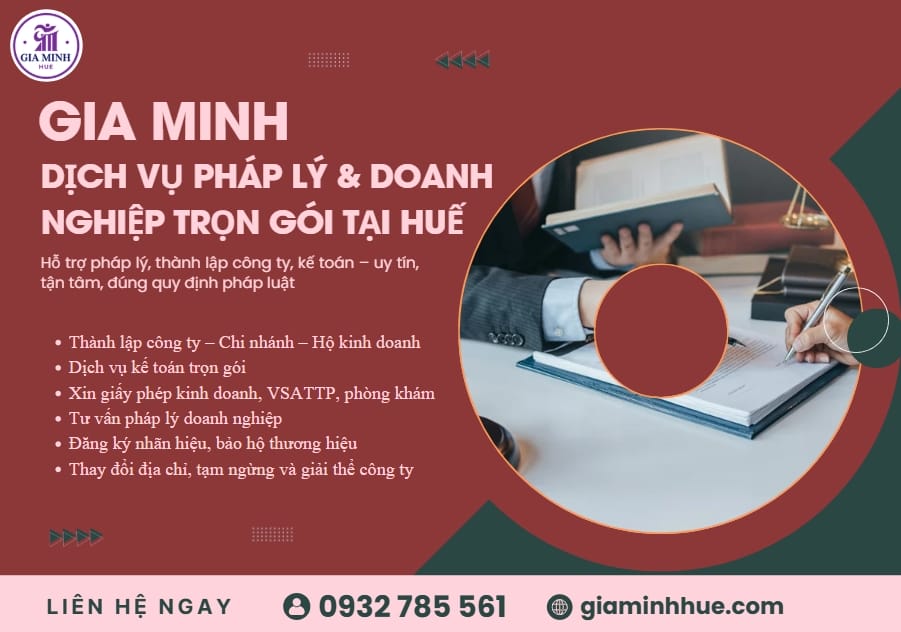 Thành lập công ty công nghệ thông tin tại Huế đăng ký nhanh