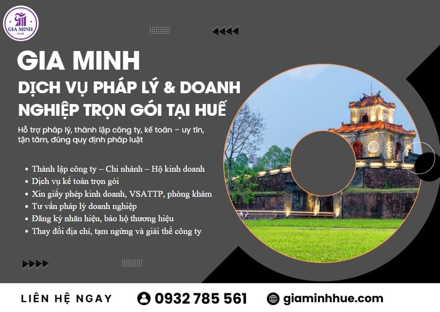 Dịch vụ xin giấy VSATTP cho quán ăn gia đình tại Huế
