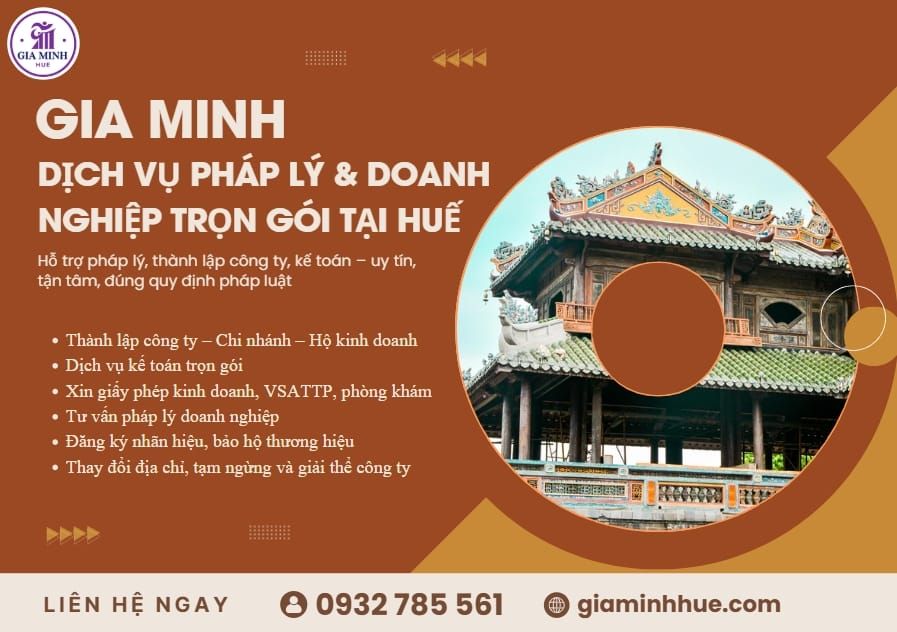 Thủ tục xin giấy VSATTP tại Huế cho cơ sở chế biến thực phẩm.