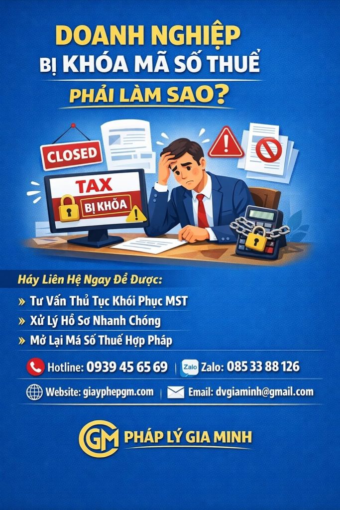chi phí mở lại mã số thuế