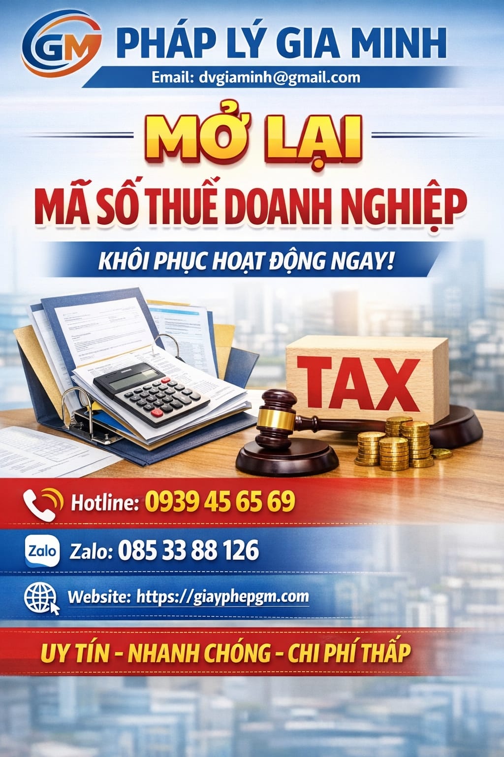 Doanh nghiệp mở lại mã số thuế