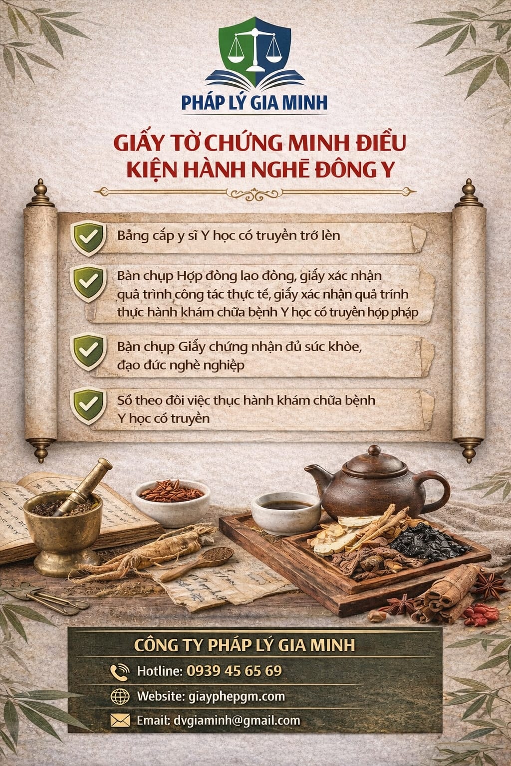 Giấy phép hoạt động phòng khám đông y