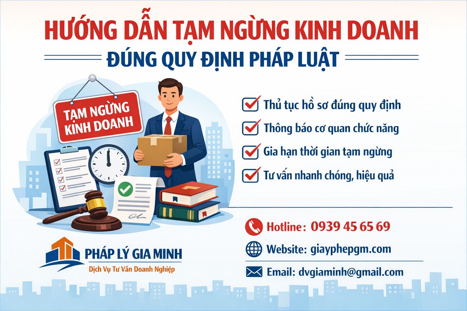 Hướng dẫn tạm ngừng kinh doanh đúng quy định pháp luật