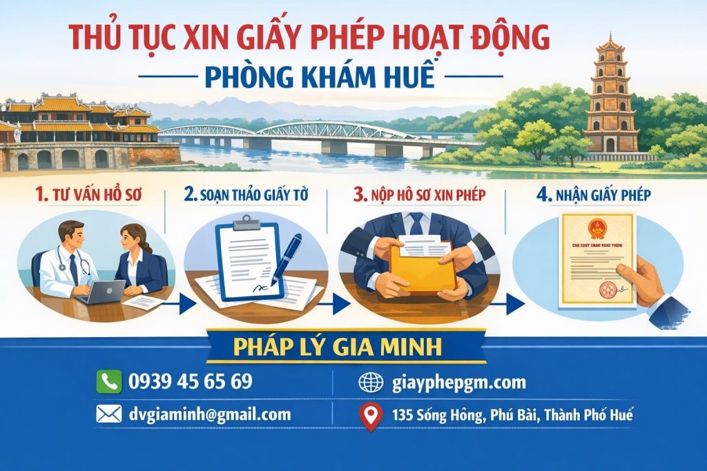 mở hộ kinh doanh phòng khám nhi khoa tại huế