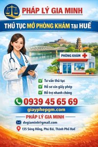 mở hộ kinh doanh phòng khám tai mũi họng tại huế
