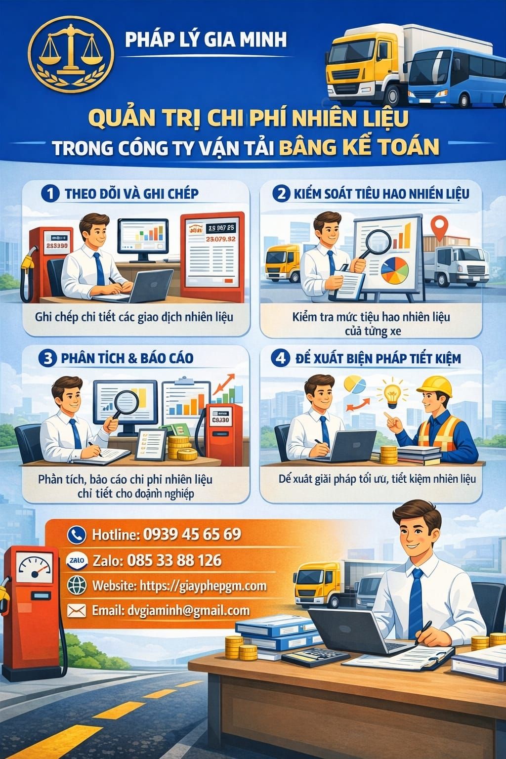 Bảng phân tích chi phí nhiên liệu