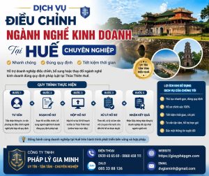 dịch vụ điều chỉnh ngành nghề kinh doanh tại huế