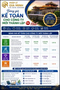 dịch vụ kế toán cho công ty mới thành lập tại huế