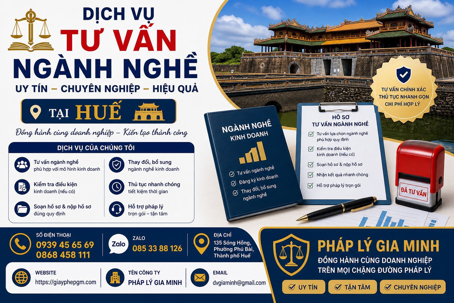 Dịch vụ tư vấn ngành nghề tại Huế