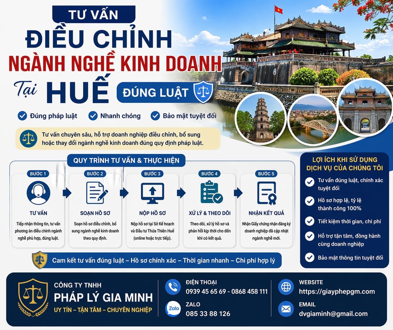 Điều chỉnh mã ngành kinh doanh tại Huế chuyên sâu