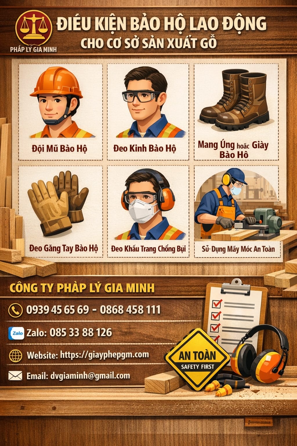 Điều kiện bảo hộ lao động cho cơ sở sản xuất gỗ mới nhất