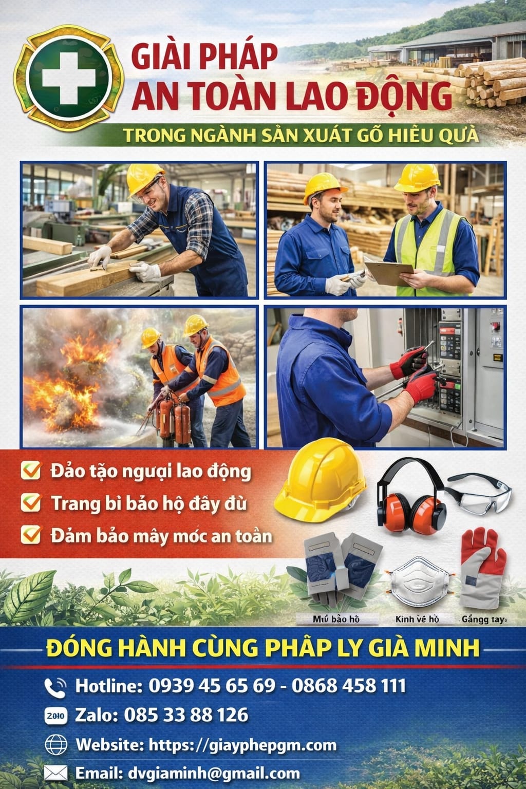 Giải pháp an toàn lao động trong ngành sản xuất gỗ hiệu quả