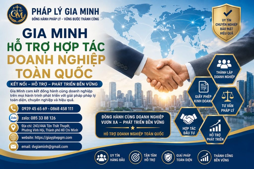 Gia Minh hỗ trợ hợp tác doanh nghiệp toàn quốc