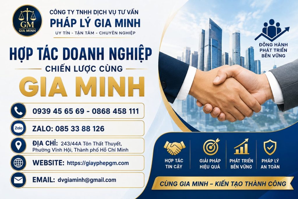 Hợp tác doanh nghiệp chiến lược cùng Gia Minh