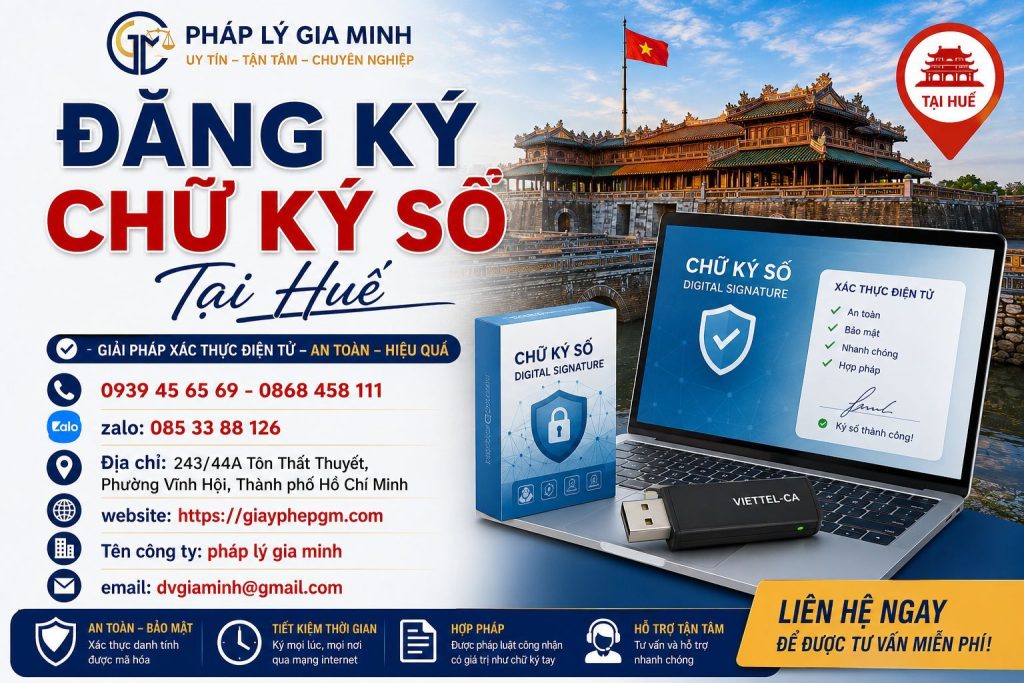 Đăng Ký Chữ Ký Số Tại Huế