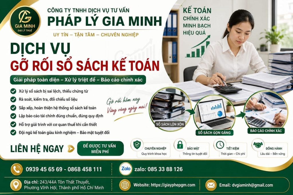 Dịch Vụ Gỡ Rối Sổ Sách Kế Toán Tại Huế