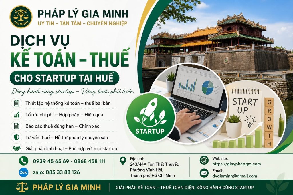 Dịch Vụ Kế Toán Thuế Cho Startup Tại Huế