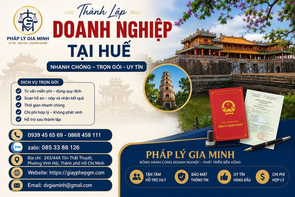 Thành Lập Doanh Nghiệp Tại Huế