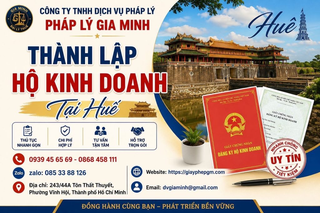 Thành Lập Hộ Kinh Doanh Tại Huế