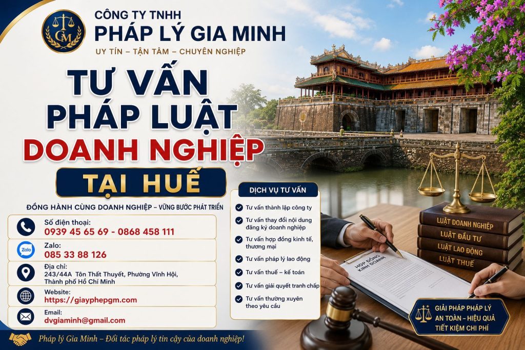 Tư Vấn Pháp Luật Doanh Nghiệp Tại Huế