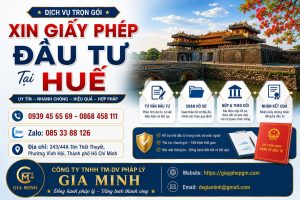 Xin Giấy Phép Đầu Tư Tại Huế