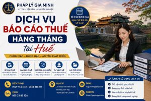 Dịch vụ báo cáo thuế hàng tháng tại Huế