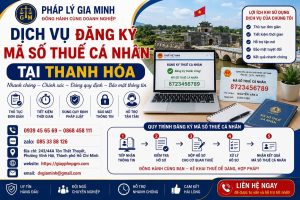 Dịch Vụ Đăng Ký Mã Số Thuế Cá Nhân Tại Thanh Hóa