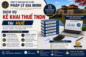 Dịch vụ kê khai thuế TNDN tại Huế