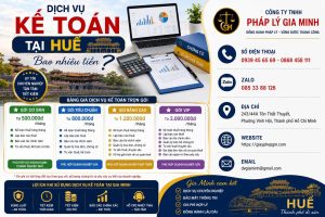 Dịch vụ kế toán tại Huế bao nhiêu tiền