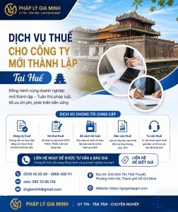 Dịch vụ thuế cho công ty mới thành lập tại Huế