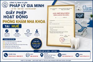 Giấy phép hoạt động phòng khám nha khoa tại Huế