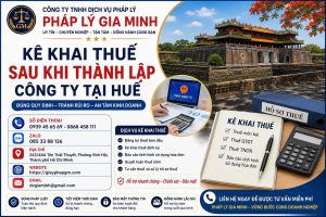 Kê khai thuế sau khi thành lập công ty tại Huế