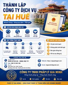 Thành lập công ty dịch vụ tại Huế