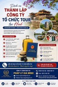 Thành lập công ty tổ chức tour tại Huế