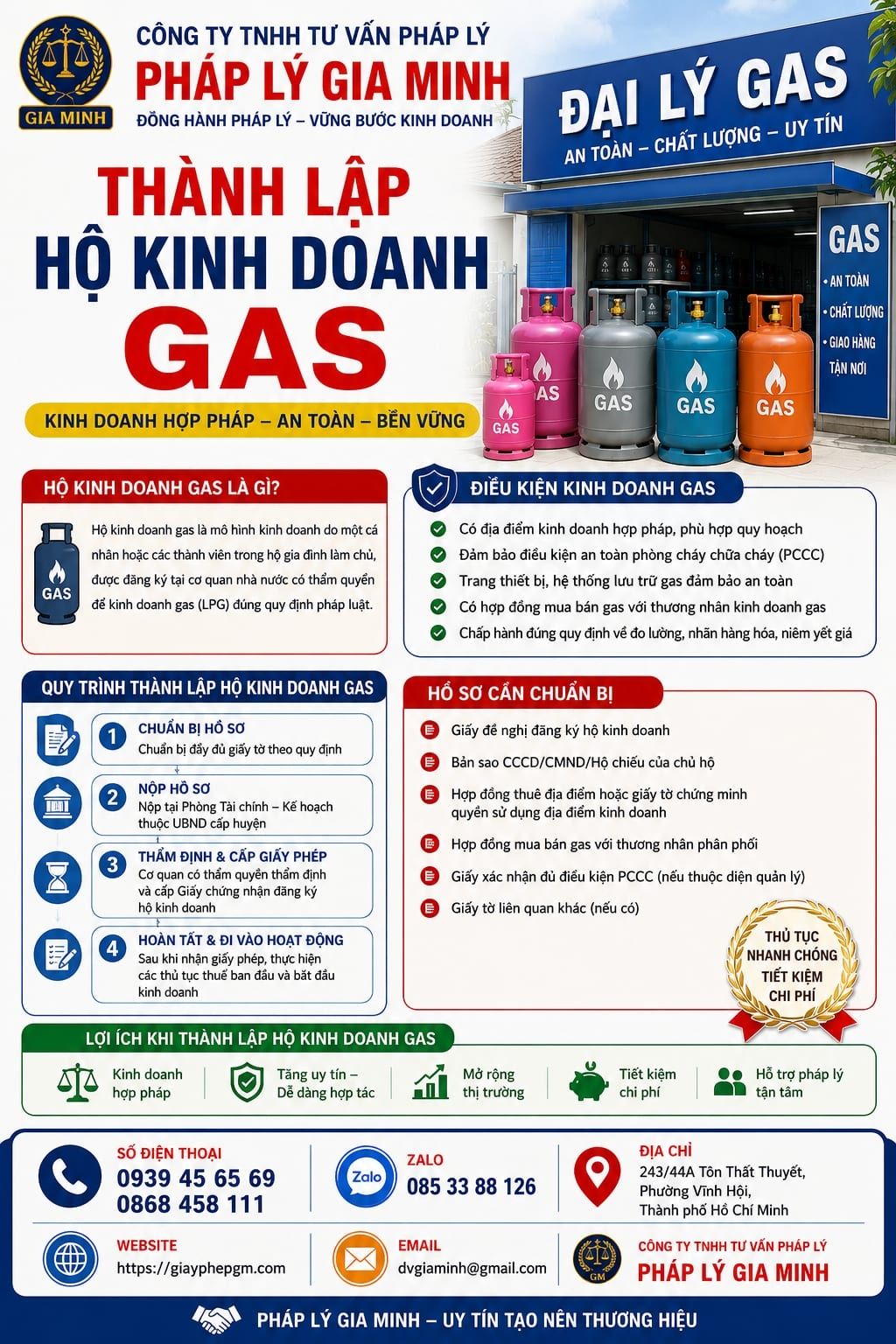 Thành lập hộ kinh doanh gas