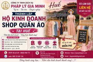 Thành lập hộ kinh doanh shop quần áo tại Huế