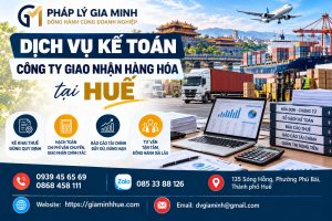 Dịch vụ kế toán công ty giao nhận hàng hóa tại Huế