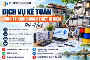 Dịch vụ kế toán công ty kinh doanh thiết bị điện tại Huế