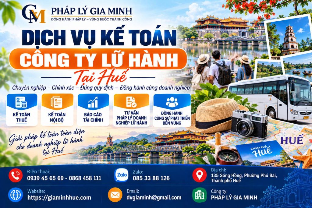 Dịch vụ kế toán công ty lữ hành tại Huế 1 Dịch vụ kế toán công ty lữ hành tại Huế