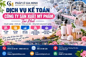 Dịch vụ kế toán công ty sản xuất mỹ phẩm tại Huế