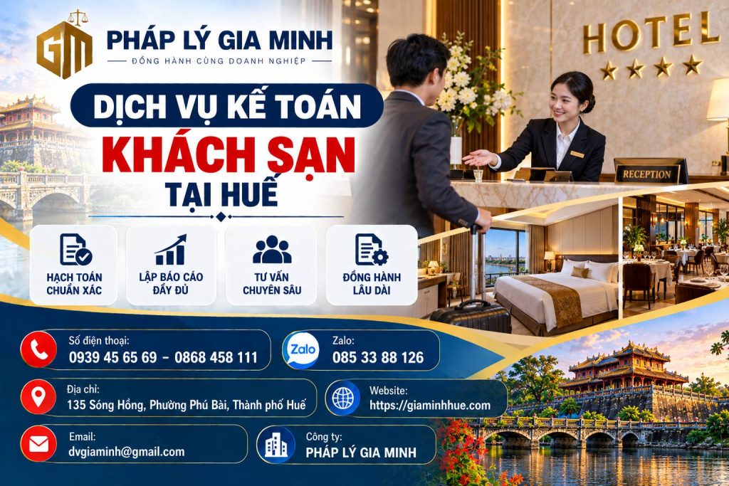 Dịch vụ kế toán khách sạn tại Huế