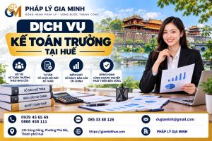 Dịch vụ kế toán trưởng tại Huế
