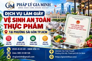 Dịch vụ làm giấy vệ sinh an toàn thực phẩm tại phường Sài Gòn TP.HCM