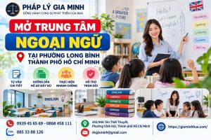 Mở trung tâm ngoại ngữ tại phường Long Bình TPHCM